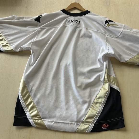 Vintage Y2K Pittsburgh Penguins Jersey Mens Large White NHL Hockey Throwback CCM - Picture 9 of 10